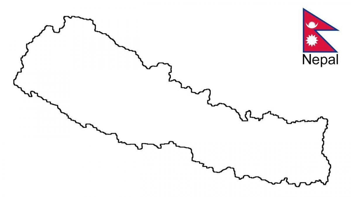 Mapa de deseñar un nepal