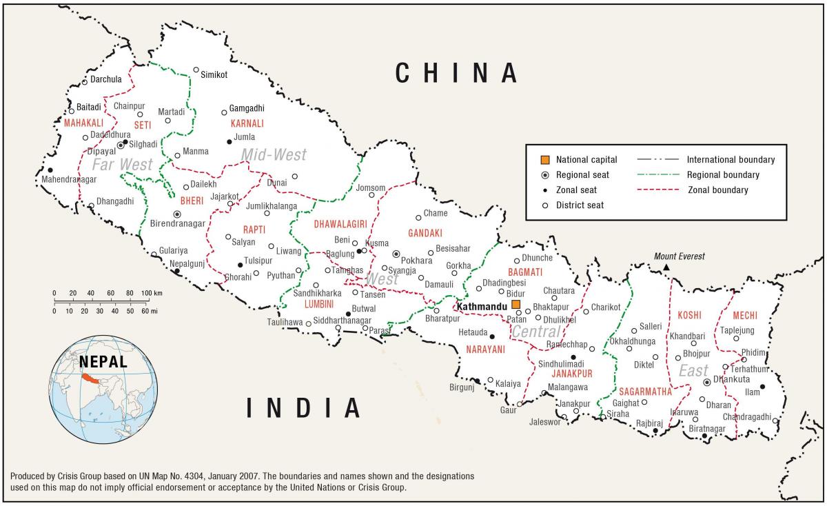 Mapa de casa nepal
