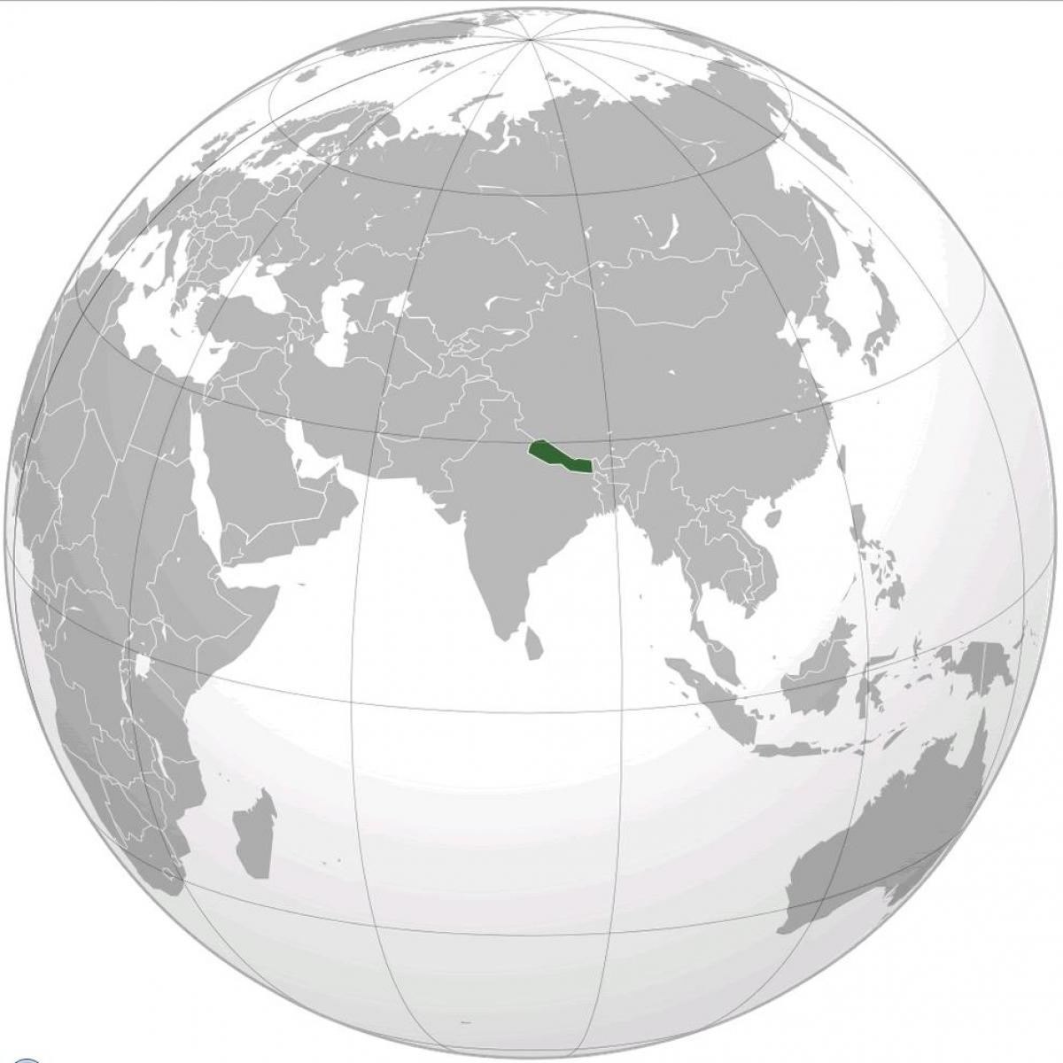 Mapa de terra nepal