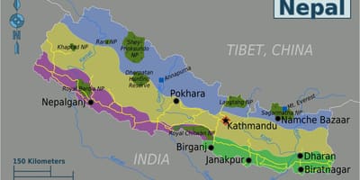 Mt everest nepal mapa