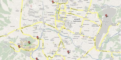 Mapa de ktm nepal