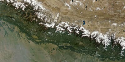 Mapa de satélite nepal vivir