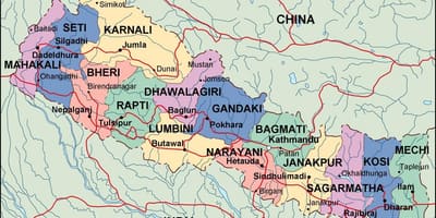 Mapa dixital de nepal