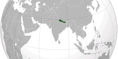 Mapa de terra nepal